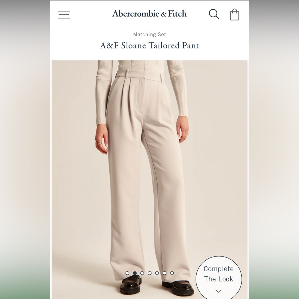 Abercrombie Sloane tailored wide leg pants